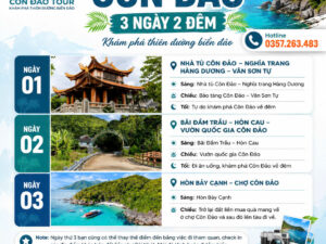 TOUR 3 NGÀY 2 ĐÊM CÔN ĐẢO ĐI ĐÂU?